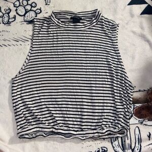 RUE 21 CROPPED STRIPED TANK